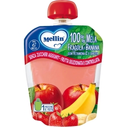 Merenda alla frutta 90 gr - Mela, fragola e banana