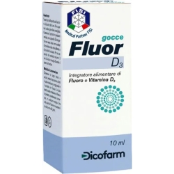 Fluor D3 Gocce 10 ml - Integratore Di Fluoro E Vitamina D3