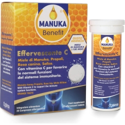 Optima Naturals Manuka Benefit Effervescente C 20 Compresse - Integratore Per Il Sistema Immunitario