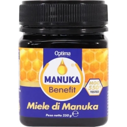 Optima Naturals Manuka Benefit Miele Di Manuka Mgo 550+ - Integratore Per Le Vie Respiratorie 250 g