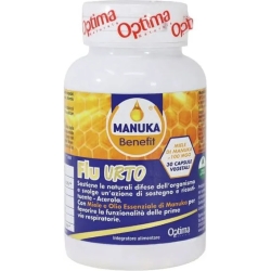 Optima Naturals Manuka Benefit Flu Urto 30 capsule - Integratore per le prime vie respiratorie