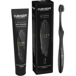 Curasept Black Lux - Dentifricio sbiancante 75 ml + Spazzolino