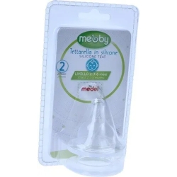 tettarella in silicone 3-6M+ flusso pappa - confezione 2 pezzi