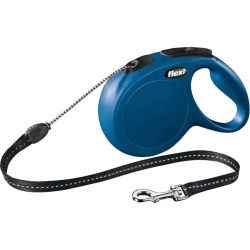 New Classic - Guinzaglio estensibile con corda da 5 metri Taglia M colore Blu