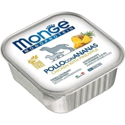 Pollo con ananas - Cibo umido per cani 24 vaschette da 150 g