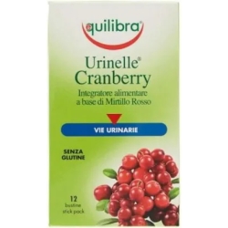 Equilibra Urinelle Cranberry 12 stick pack - Integratore per la funzionalità delle vie urinarie