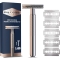 King C. Gillette - Rasoio per rifinire la barba con 5 lame di ricambio