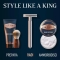 King C. Gillette - Rasoio per rifinire la barba con 5 lame di ricambio