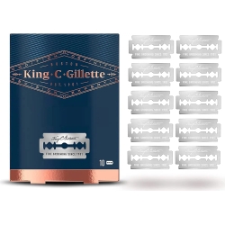 King C. Gillette - 10 Lamette di ricambio per Rasoio