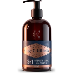King C. Gillette - Detergente per Barba e Viso 350 Ml