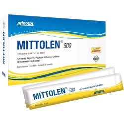 Mittolen 500 da 10 ml - Integratore per la prostata 20 Bustine Stick Pack