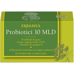 Erbamea Probiotici 10 MLD 10 Flaconcini Da 10 ml - Integratore Per La Flora Intestinale