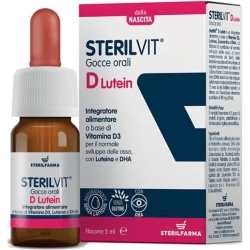 Sterilvit D Lutein Gocce Orali 5 ml - Integratore Per Le Ossa