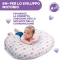 Chicco boppy - cuscino per allattamento in cotone fantasia hearts