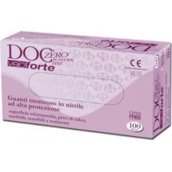 Doc Generici Doc - Zero Velo Forte - 100 Guanti in Nitrile Taglia L