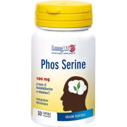 Longlife Phos Serine 100 mg 30 Capsule - Integratore Per La Memoria E Le Funzioni Cognitive