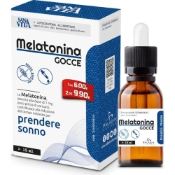 Sanavita Melatonina Gocce 15 ml Gusto Cioccolato - Integratore Per Il Sonno