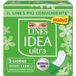 Lines Idea Ultra Anatomico, 9 Assorbenti Giorno