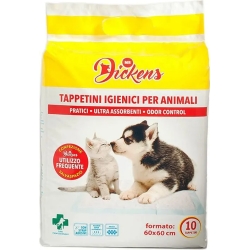 10 tappetini igienici per animali formato 60 cm X 60 cm
