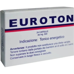 Euroton 24 capsule da 500 mg - Integratore Tonico Energetico