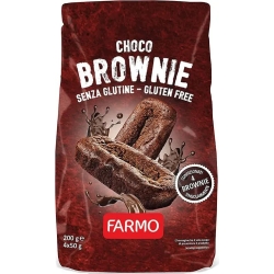 Choco Brownie - Tortino al cioccolato senza glutine 4 X 50 g