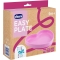 Chicco Easy Plate - Piatto Cuore in silicone con ventosa colore Rosa