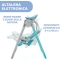 Chicco Polly Swing Up, Altalena Neonati, Fantasia Turchese