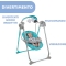 Chicco Polly Swing Up, Altalena Neonati, Fantasia Turchese