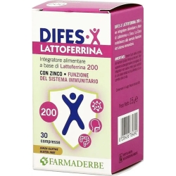 Difes-X Lattoferrina 200 - Per il sistema immunitario 30 compresse