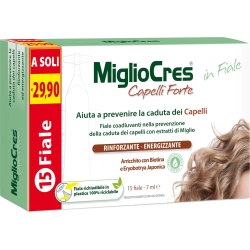 Migliocres Capelli Forte 15 Fiale - Integratore per i Capelli