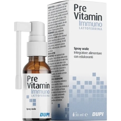Previtamin Immuno Lattoferrina Spray Orale 30 ml - Integratore Per Il Sistema Immunitario