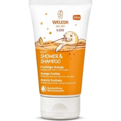 Weleda Kids 2in1 Shower & Shampoo - Doccia shampoo all'arancia Fruttata per bambini 150 ml