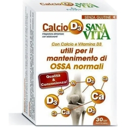 Calcio D3 Sanavita 30 Compresse - Integratore per le ossa