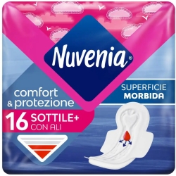 Nuvenia Comfort & Protezione - 16 Assorbenti Sottili Con Ali