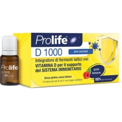 Prolife D 1000 - Integratore Di Fermenti Lattici 10 Flaconcini Da 8 ml