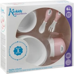 Set Pappa - 5 stoviglie Rosa