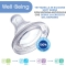 Chicco Well Being - Biberon in plastica con tettarella in silicone a flusso lento da 150 ml Rosa