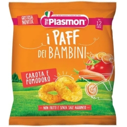 Plasmon I paff dei bambini carota e pomodoro - merenda per bambini 15 g