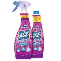 ACE spray mousse con candeggina 650 ml + ricarica