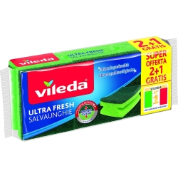 VILEDA Ultra Fresh salvaunghie - 3 spugne abrasive da cucina