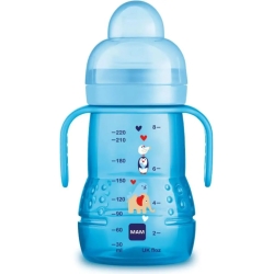 Trainer+ Space Love - Biberon 4m+ con beccuccio in silicone da 220 ml colori assortiti
