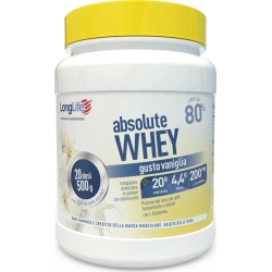 Longlife Absolute Whey Vaniglia 500 g - Integratore Per Apparato Muscolo Scheletrico