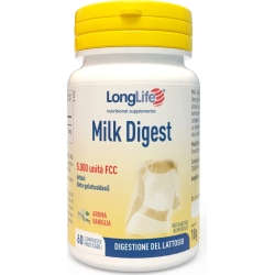 Longlife Milk Digest 60 Compresse - Integratore Per La Digestione Del Lattosio