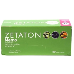 Zetaton Memo 12 Flaconcini Da 10 ml - Integratore Per Le Funzioni Cognitive E Memoria