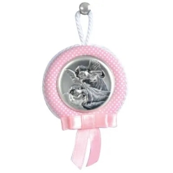Medaglione Capoculla Angioletto Rosa