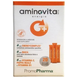 Aminovita Plus Energia 20 Sticks - Integratore per la stanchezza fisica e mentale