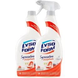 Lysoform Sgrassatore disinfettante Spray 750 ml + Ricarica da 750 ml