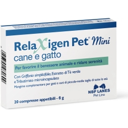 Relaxigen Pet Mini 20 compresse - Integratore per cani e gatti