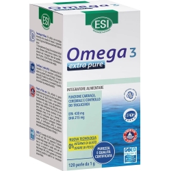 ESI Omega 3 Extra Pure 120 perle - Integratore per il benessere cardiovascolare