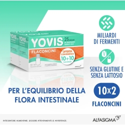 Yovis - Integratore di Fermenti Lattici e Probiotici 20 flaconcini da 10 ml